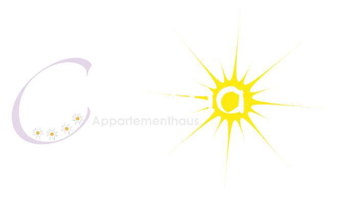 Logo Charisma - Violetter Schriftzug mit einer Sonne hinter dem letzten Buchstaben
